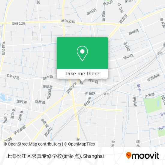 上海松江区求真专修学校(新桥点) map