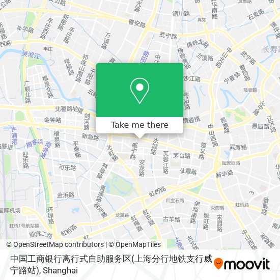 中国工商银行离行式自助服务区(上海分行地铁支行威宁路站) map