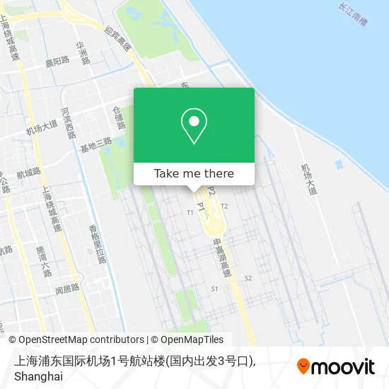 上海浦东国际机场1号航站楼(国内出发3号口) map
