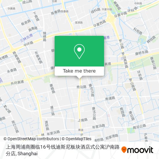 上海周浦商圈临16号线迪斯尼板块酒店式公寓沪南路分店 map