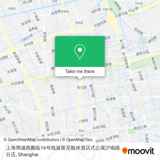 上海周浦商圈临16号线迪斯尼板块酒店式公寓沪南路分店 map