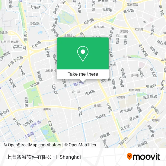 上海鑫游软件有限公司 map