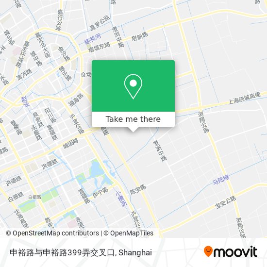 申裕路与申裕路399弄交叉口 map