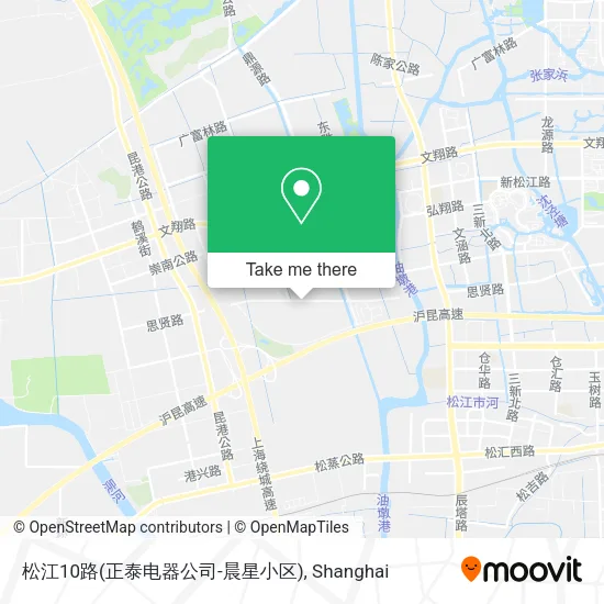 松江10路(正泰电器公司-晨星小区) map