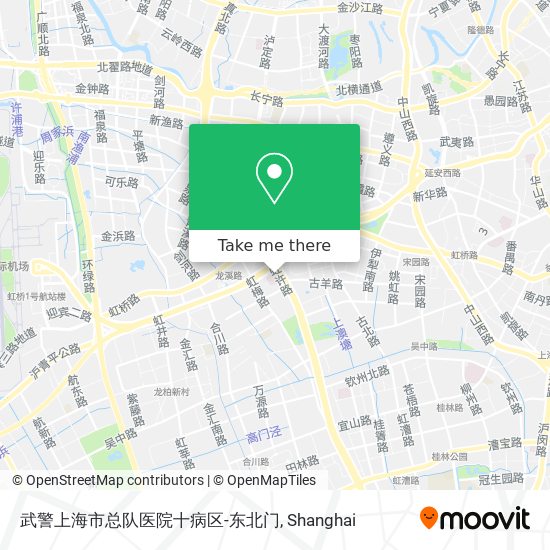 武警上海市总队医院十病区-东北门 map
