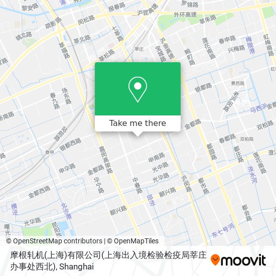 摩根轧机(上海)有限公司(上海出入境检验检疫局莘庄办事处西北) map