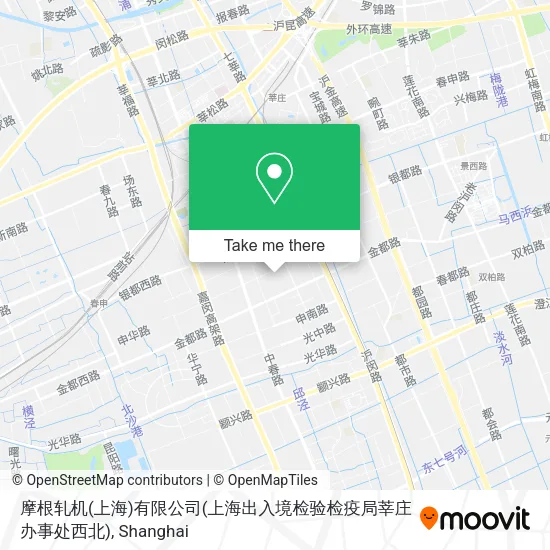 摩根轧机(上海)有限公司(上海出入境检验检疫局莘庄办事处西北) map