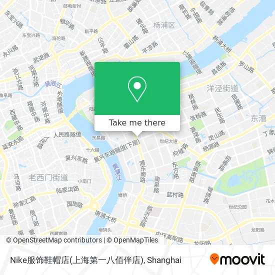 Nike服饰鞋帽店(上海第一八佰伴店) map