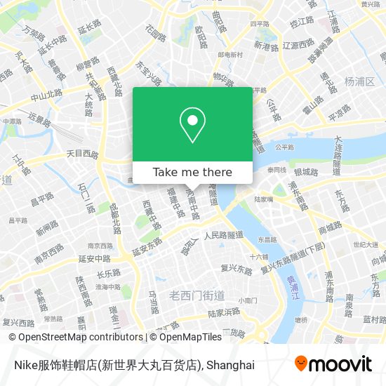 Nike服饰鞋帽店(新世界大丸百货店) map