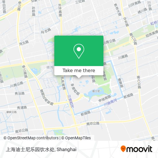 上海迪士尼乐园饮水处 map