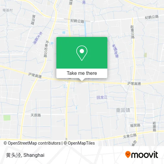 黄头泾 map