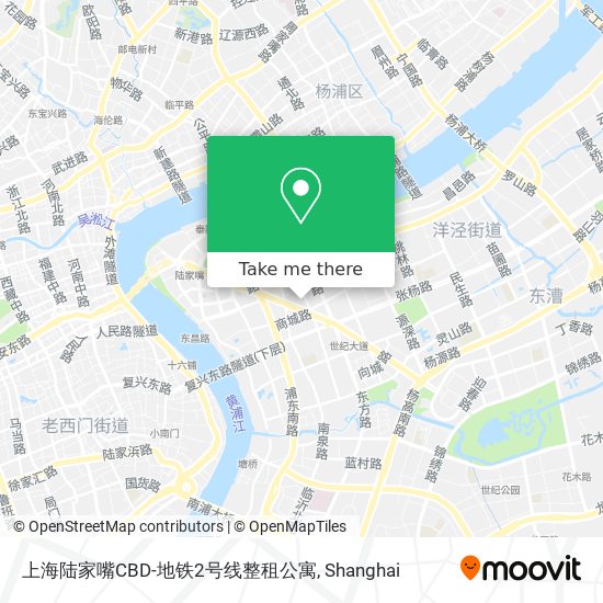 上海陆家嘴CBD-地铁2号线整租公寓 map