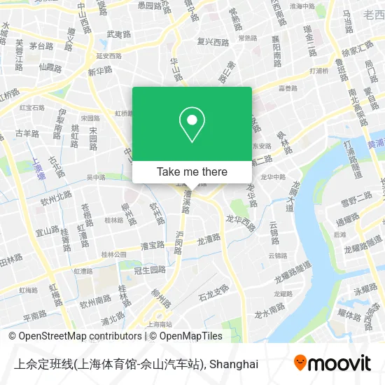 上佘定班线(上海体育馆-佘山汽车站) map
