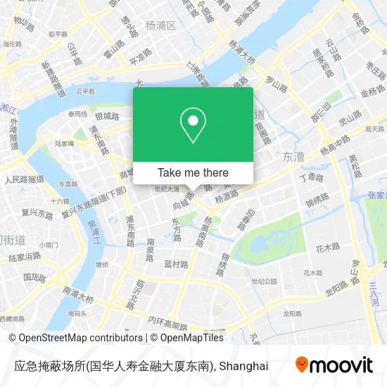 应急掩蔽场所(国华人寿金融大厦东南) map