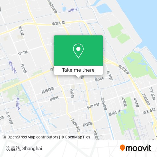 晚霞路 map