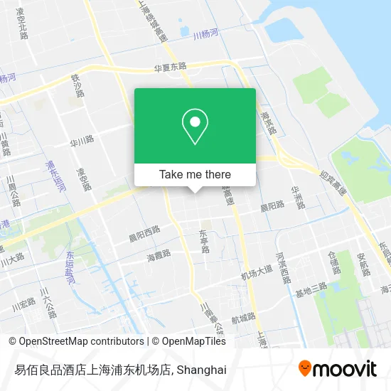 易佰良品酒店上海浦东机场店 map