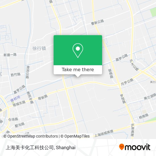 上海美卡化工科技公司 map