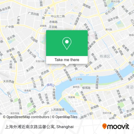 上海外滩近南京路温馨公寓 map