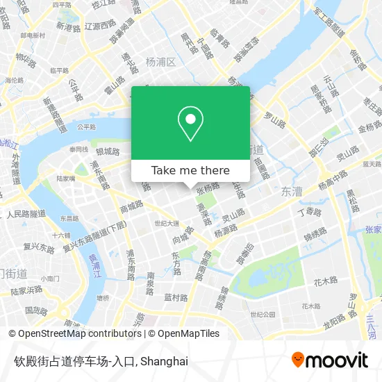 钦殿街占道停车场-入口 map