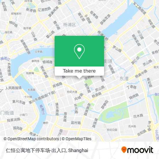 仁恒公寓地下停车场-出入口 map