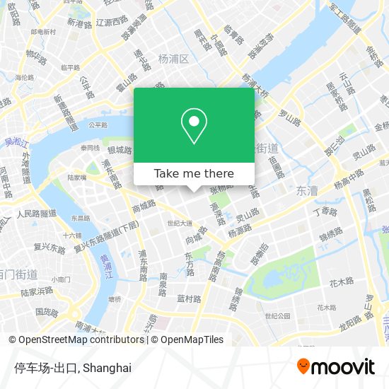 停车场-出口 map