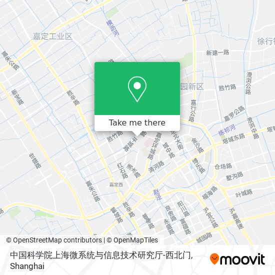 中国科学院上海微系统与信息技术研究厅-西北门 map