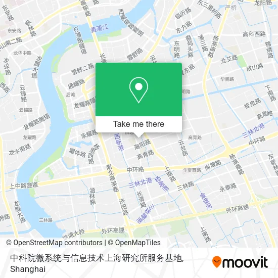 中科院微系统与信息技术上海研究所服务基地 map