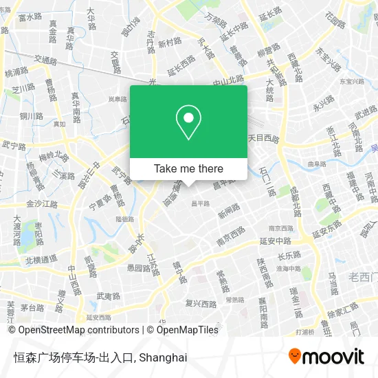 恒森广场停车场-出入口 map