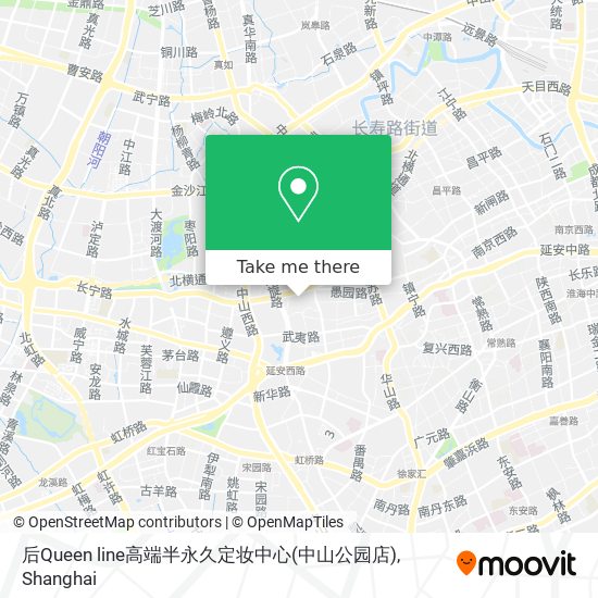 后Queen line高端半永久定妆中心(中山公园店) map