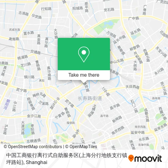 中国工商银行离行式自助服务区(上海分行地铁支行镇坪路站) map