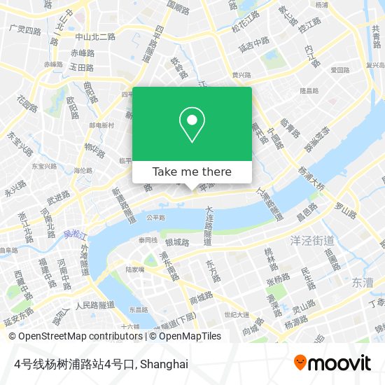 4号线杨树浦路站4号口 map