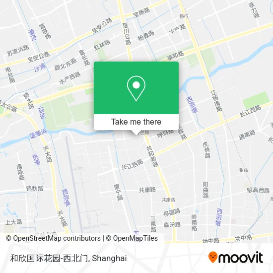 和欣国际花园-西北门 map