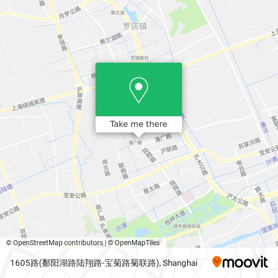 1605路(鄱阳湖路陆翔路-宝菊路菊联路) map