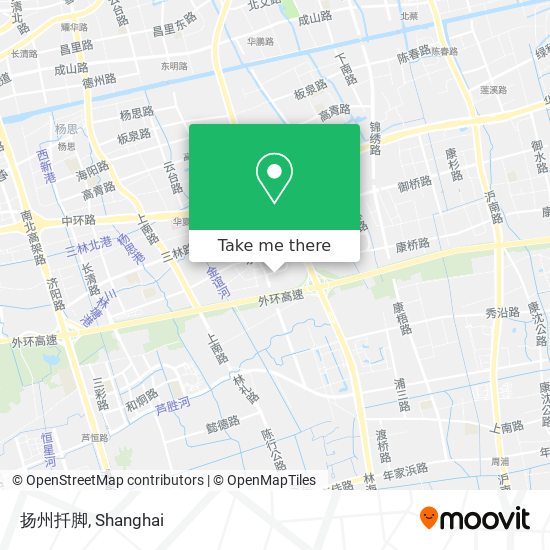 扬州扦脚 map