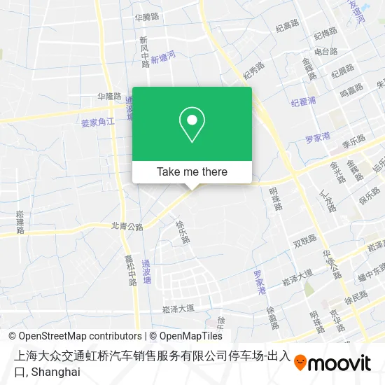 上海大众交通虹桥汽车销售服务有限公司停车场-出入口 map