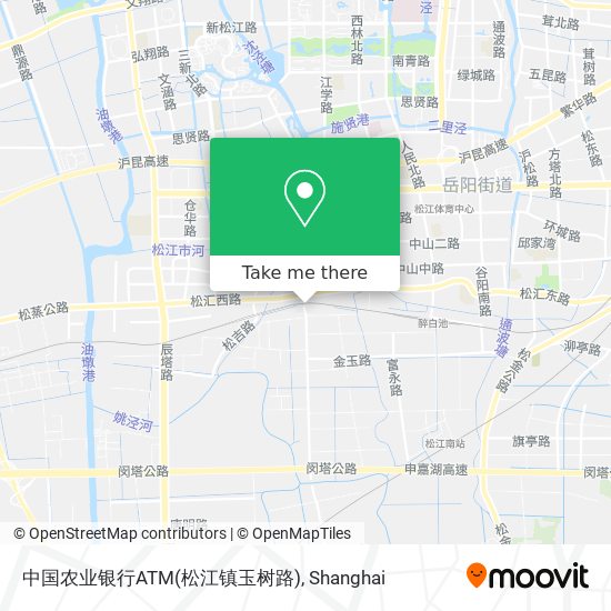 中国农业银行ATM(松江镇玉树路) map