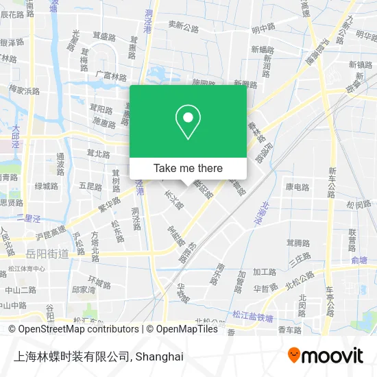 上海林蝶时装有限公司 map