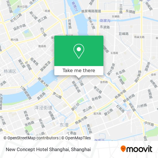 New Concept Hotel Shanghai map