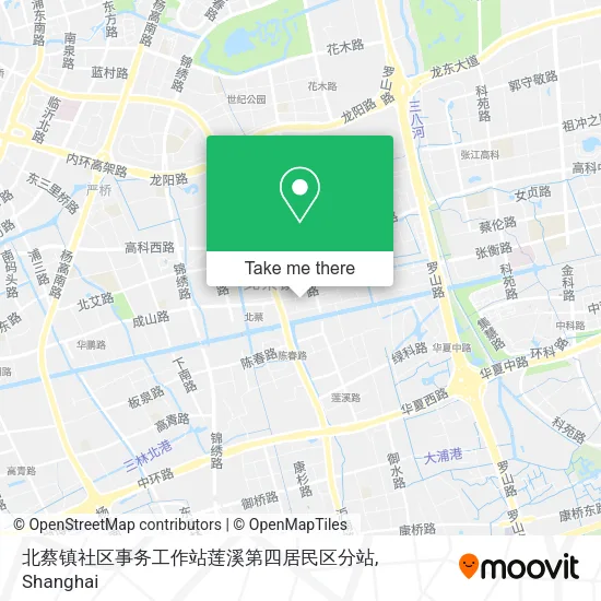 北蔡镇社区事务工作站莲溪第四居民区分站 map