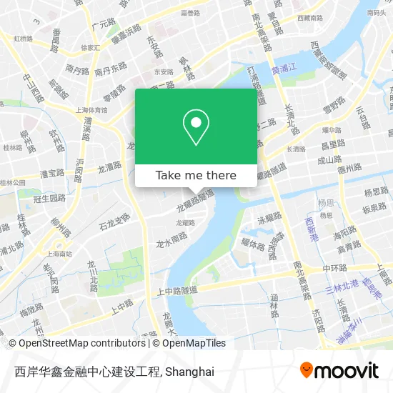 西岸华鑫金融中心建设工程 map
