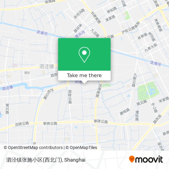 泗泾镇张施小区(西北门) map