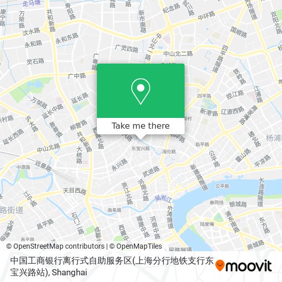 中国工商银行离行式自助服务区(上海分行地铁支行东宝兴路站) map