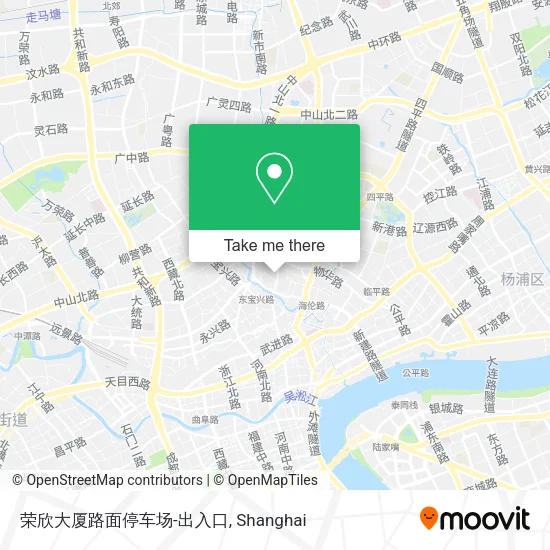 荣欣大厦路面停车场-出入口 map