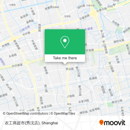 农工商超市(秀沈店) map