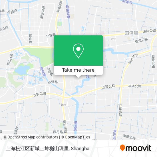 上海松江区新城上坤樾山璟里 map