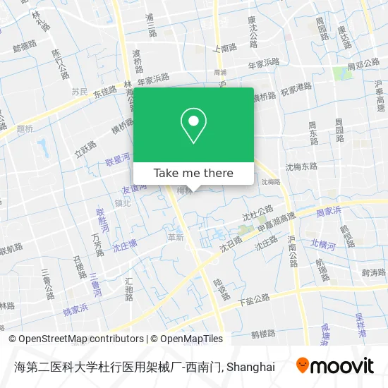 海第二医科大学杜行医用架械厂-西南门 map