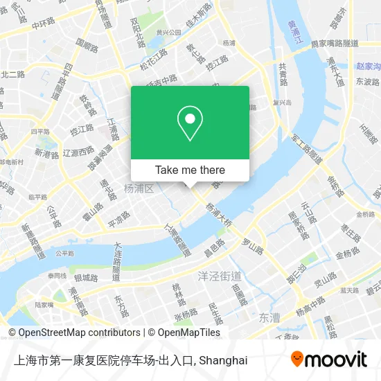 上海市第一康复医院停车场-出入口 map