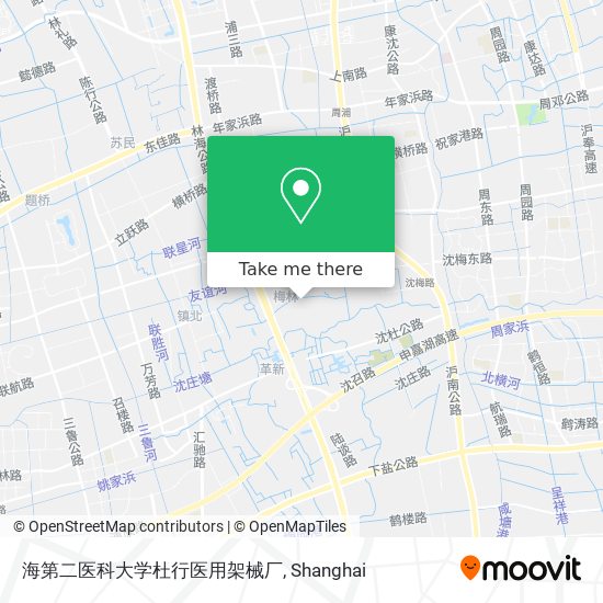 海第二医科大学杜行医用架械厂 map