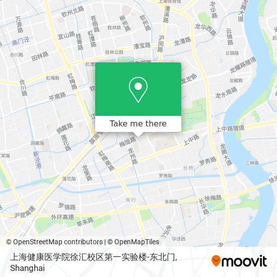 上海健康医学院徐汇校区第一实验楼-东北门 map