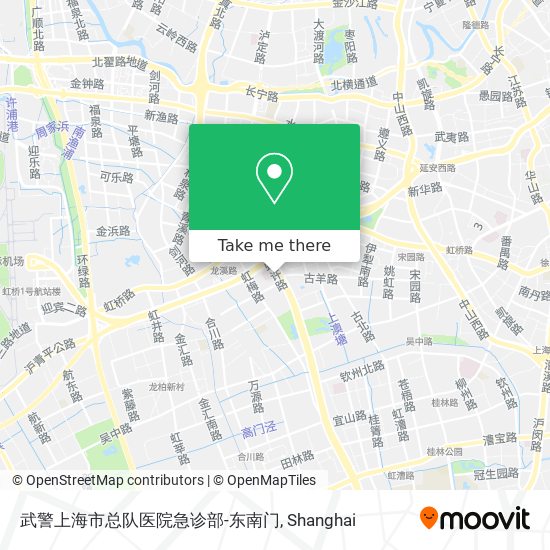 武警上海市总队医院急诊部-东南门 map